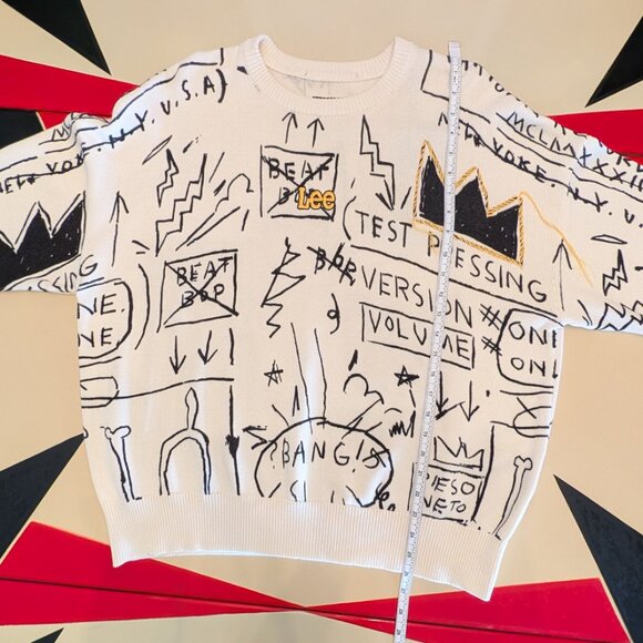 Lee x Jean-Michel Basquiat Scribble Artwork Sweatshirt LARGE NWT - Picture 10 of 16